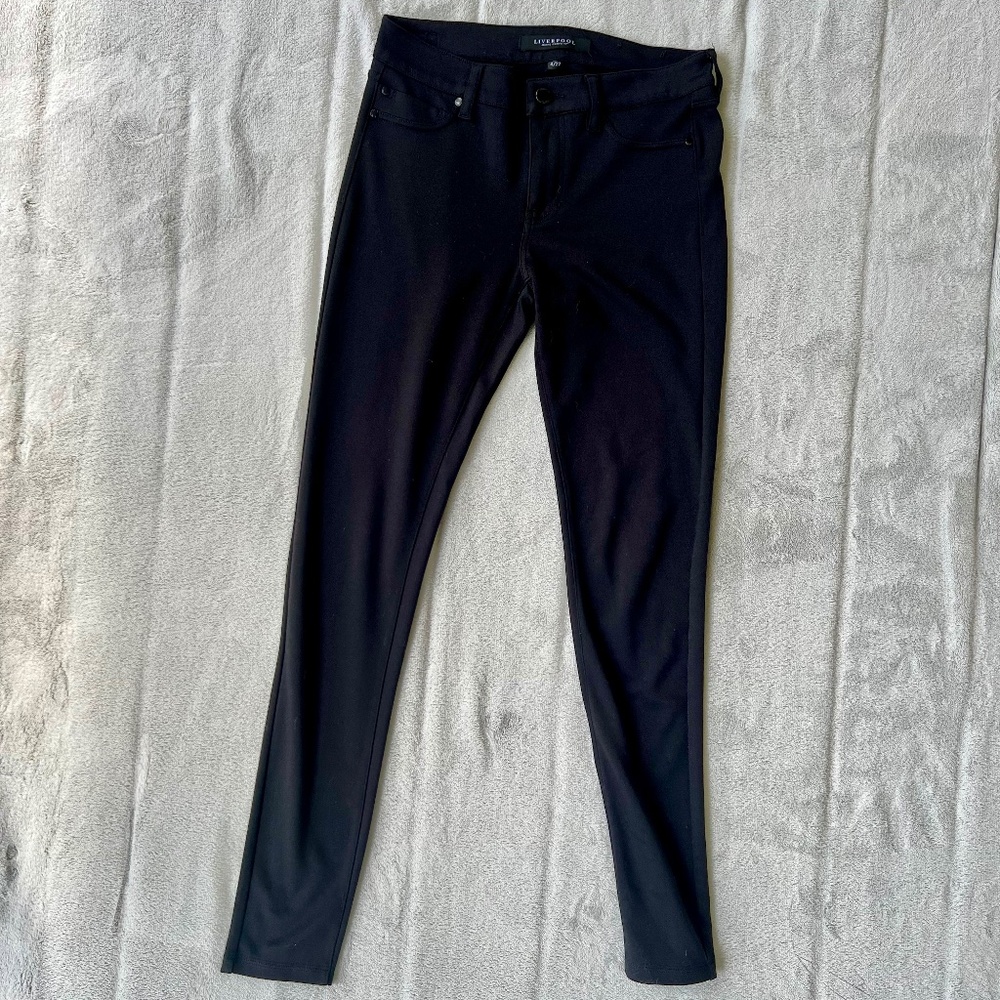 Liverpool women's dress pants trousers black skinny excellent used 4/27